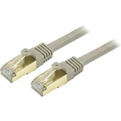 StarTech.com Cat6a Ethernet Patch Cable - Shielded (STP) - 5 ft., Gray C6ASPAT5GR