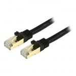 StarTech.com Cat6a Ethernet Patch Cable - Shielded (STP) - 2 ft., Black C6ASPAT2BK