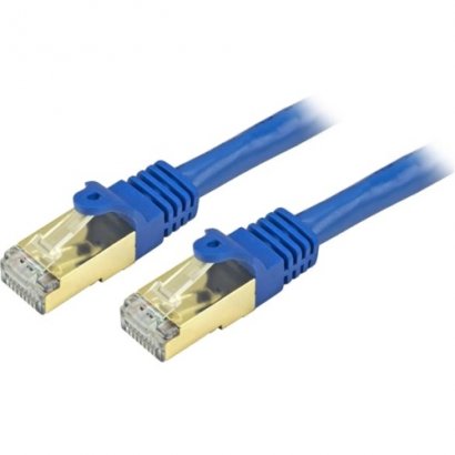 StarTech.com Cat6a Ethernet Patch Cable - Shielded (STP) - 15 ft., Blue C6ASPAT15BL
