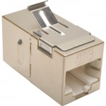 Tripp Lite Cat6a Straight-Through Modular Shielded In-Line Snap-In Coupler (RJ45 F/F) N235-001-SH-6A