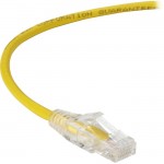 Black Box CAT6A UTP Slim-Net Patch Cable, 28AWG, 500-MHz, PVC C6APC28-YL-12