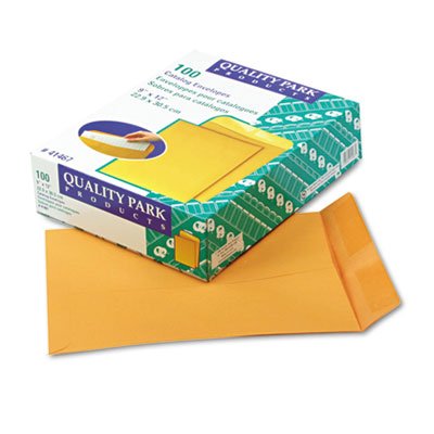 Quality Park Catalog Envelope, 9 x 12, Brown Kraft, 100/Box QUA41467