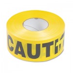 Tatco Caution Barricade Safety Tape, Yellow, 3w x 1000ft Roll TCO10700
