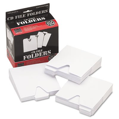 Vaultz CD File Folders, 100/Pack IDEVZ01096