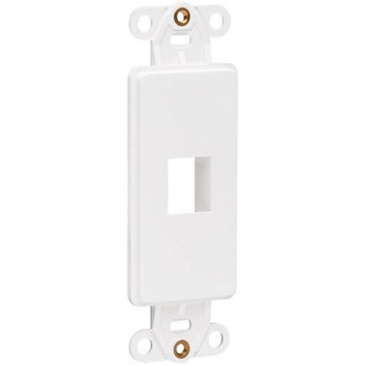 Tripp Lite Center Plate Insert, Decora Style - Vertical, 1 Port N042D-001V-WH