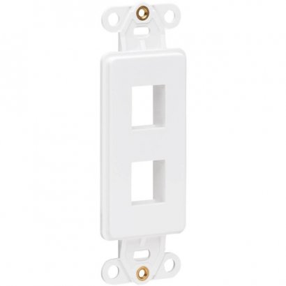 Tripp Lite Center Plate Insert, Decora Style - Vertical, 2 Ports N042D-002V-WH