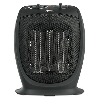 Ceramic Heater, 7 1/8"w x 5 7/8"d x 8 3/4"h, Black ALEHECH09