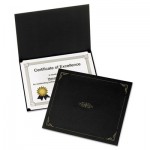 Oxford Certificate Holder, 11 1/4 x 8 3/4, Black, 5/Pack OXF29900055BGD