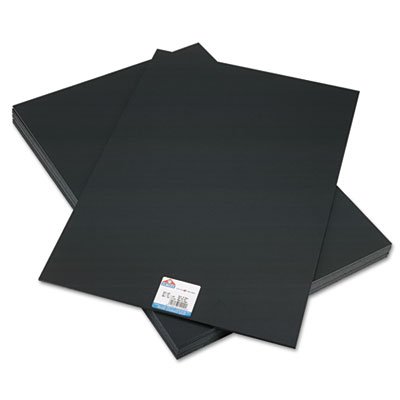 Elmer's CFC-Free Polystyrene Foam Board, 20 x 30, Black Surface and Core, 10/Carton EPI951120