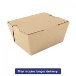 SCH 0731 ChampPak Carryout Boxes, Brown, 4 3/8 x 3 1/2 x 2 1/2, 450/Carton SCH0731