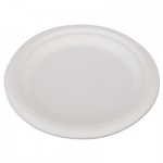 SCH 18110 ChampWare Heavyweight Bagasse Dinnerware, Plate, 6", White, 1000/Carton SCH18110