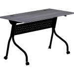 Lorell Charcoal Flip Top Training Table 59489