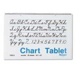 Pacon Chart Tablets, Unruled, 24 x 16, White, 25 Sheets PAC74520