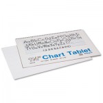 Pacon Chart Tablets w/Manuscript Cover, Ruled, 24 x 16, White, 25 Sheets PAC74720