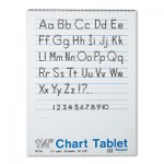 Pacon Chart Tablets w/Manuscript Cover, Ruled, 24 x 32, White, 25 Sheets PAC74710