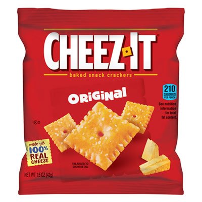 Sunshine 2410012234 Cheez-It Crackers, 1.5oz Single-Serving Snack Pack, 8/Box KEB12233