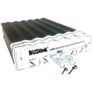 Buslink CipherShield Dual Key USB 3.0 512-bit Encrypted External Hard Drive CSX-2T-U3KKB