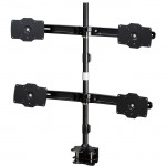 Amer Mounts Clamp Based Quad Monitor Mount. Up to 32", 26.5lb monitors AMR4C32