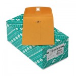 Quality Park Clasp Envelope, 5 x 7 1/2, 28lb, Brown Kraft, 100/Box QUA37835