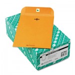 Quality Park Clasp Envelope, 6 1/2 x 9 1/2, 32lb, Brown Kraft, 100/Box QUA37763