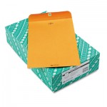 Quality Park Clasp Envelope, 9 1/4 x 14 1/2, 28lb, Brown Kraft, 100/Box QUA37894
