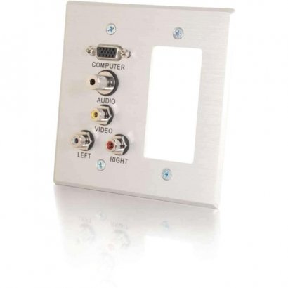 C2G Classic Audio/Video Faceplate 41027