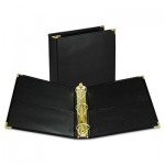 Classic Collection Ring Binder, 11 x 8 1/2, 2" Cap, Black SAM15160