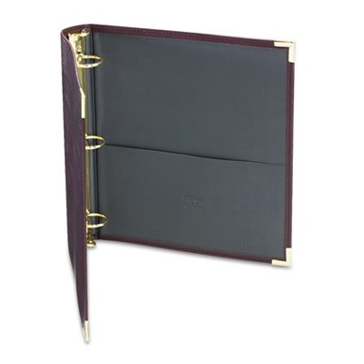 Classic Collection Ring Binder, 11 x 8 1/2, 1 1/2" Cap, Burgundy SAM15154