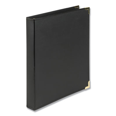 Samsill Classic Collection Ring Binder, 3 Rings, 1" Capacity, 11 x 8.5, Black SAM15130