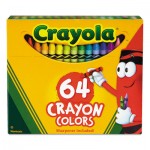 Crayola 52064D Classic Color Crayons in Flip-Top Pack with Sharpener, 64 Colors CYO52064D