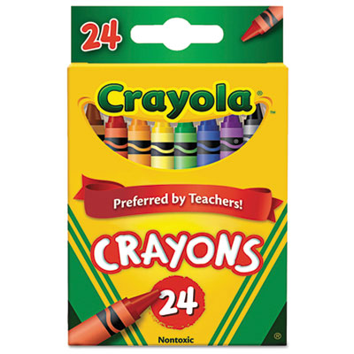 Crayola 523024 Classic Color Crayons, Peggable Retail Pack, 24 Colors CYO523024