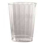 WNA WNA CC10240 Classic Crystal Plastic Tumblers, 10 oz., Clear, Fluted, Tall, 12/Pack WNACC10240