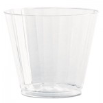 WNA CC9240 Classic Crystal Plastic Tumblers, 9 oz., Clear, Fluted, Squat, 12/Pack WNACC9240