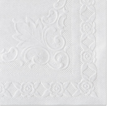 Hoffmaster Classic Embossed Straight Edge Placemats, 10 x 14, White, 1000/Carton HFM601SE1014