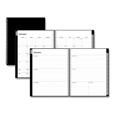 Blue Sky Classic Red Weekly/Monthly Planner, Open Scheduling, 11 x 8.5, Black Cover, 2021 BLS111288