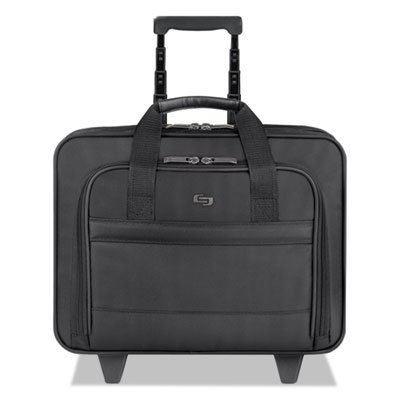 Solo Classic Rolling Laptop Case, 15.6", 16 x 5 1/2 x 15, Black USLB1004