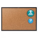 Quartet Classic Series Cork Bulletin Board, 48x36, Black Aluminum Frame QRT2304B