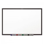 Quartet Classic Series Melamine Dry Erase Board, 36 x 24, White Surface, Black Frame QRTS533B