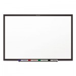 Quartet Classic Series Melamine Dry Erase Board, 36 x 24, White Surface, Black Frame QRTS533B