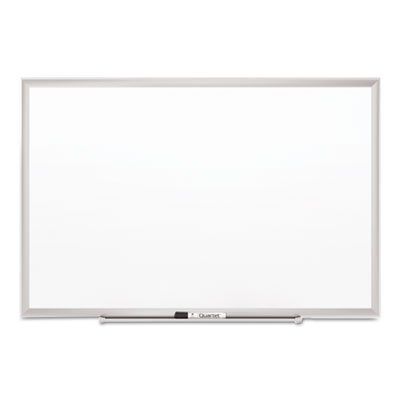 Quartet Classic Series Porcelain Magnetic Board, 60 x 36, White, Silver Aluminum Frame QRT2545