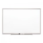 Quartet Classic Series Porcelain Magnetic Board, 60 x 36, White, Silver Aluminum Frame QRT2545