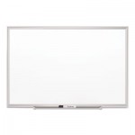 Quartet Classic Series Porcelain Magnetic Board, 72 x 48, White, Silver Aluminum Frame QRT2547