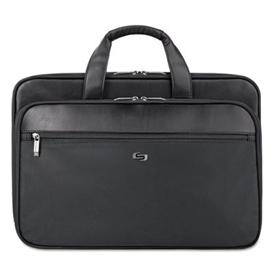 Classic Smart Strap Briefcase, 16", 17 1/2" x 5 1/2" x 12", Black USLSGB3004