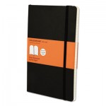 9788883707162 Classic Softcover Notebook, Ruled, 8 1/4 x 5, Black Cover, 192 Sheets HBGMSL14