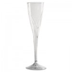 WNA WNA CWSC5 Classicware One-Piece Champagne Flutes, 5 oz., Clear, Plastic, 10/Pack WNACWSC5