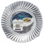 Classicware Plastic Dinnerware Plates, 10 1/4" Dia, Clear, 12/Pack WNARSCW101212PK