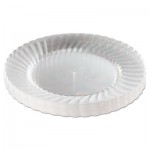 WNA Classicware Plastic Plates, 9" Dia., Clear, 12 Plates/Pack, 15 Packs/Carton WNARSCW91512