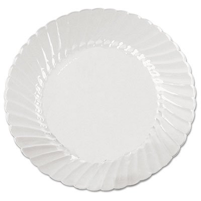 WNA WNA CW9180 Classicware Plates, Plastic, 9 in, Clear, 18/Bag, 10 Bag/Carton WNACW9180