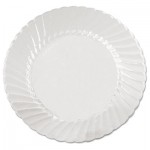 WNA WNA CW9180 Classicware Plates, Plastic, 9 in, Clear, 18/Bag, 10 Bag/Carton WNACW9180