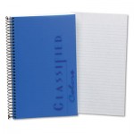 Tops Classified Colors Notebook, Blue Cover, 5-1/2 x 8-1/2, White, 100 Sheets TOP73506